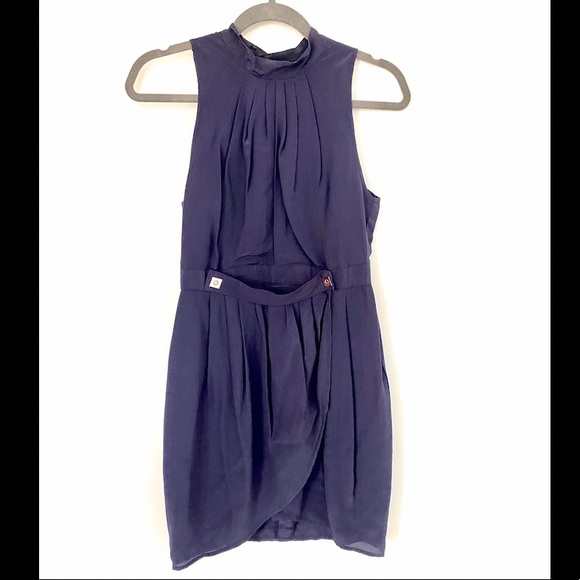 Maurie&Eve halter mini-dress in eggplant - Picture 2 of 6